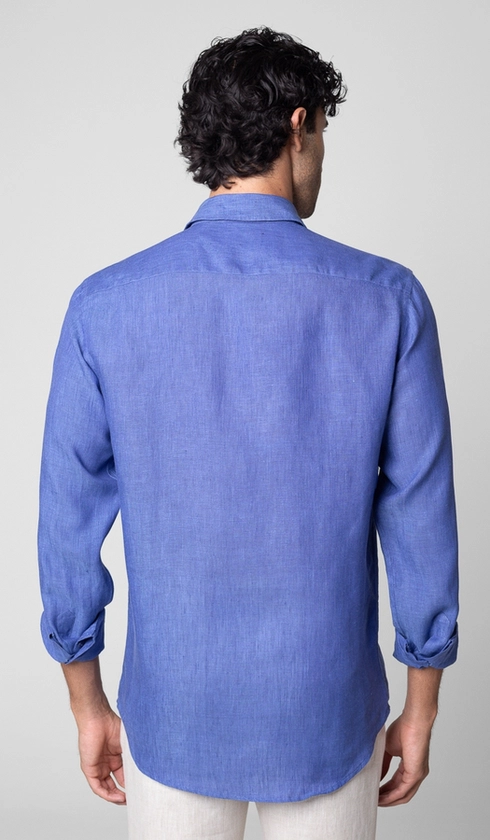 Camisa Manga Longa Linho Lisa