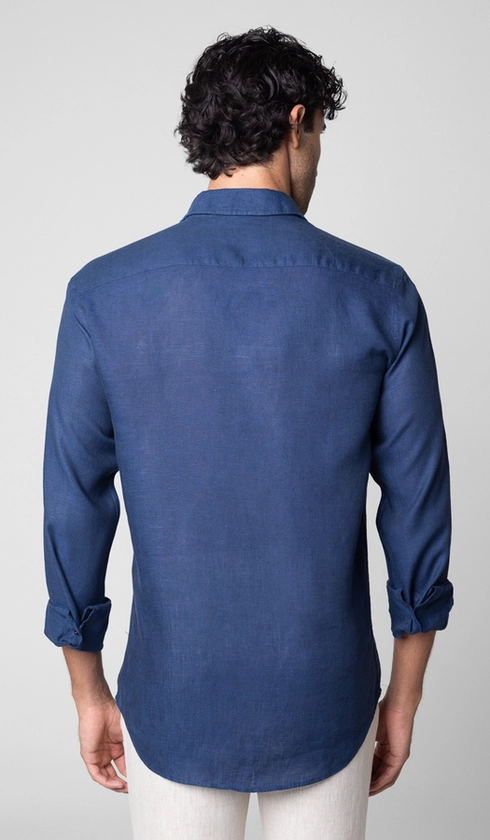 Camisa Manga Longa Linho Lisa