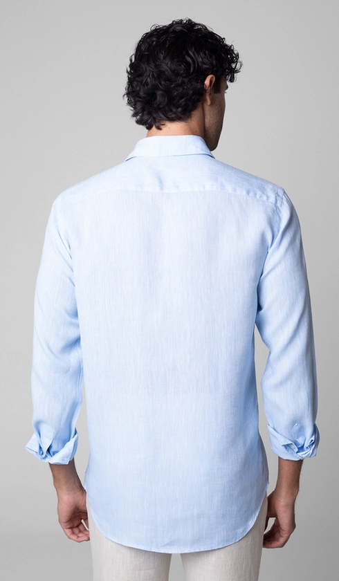 Camisa Manga Longa Linho Lisa