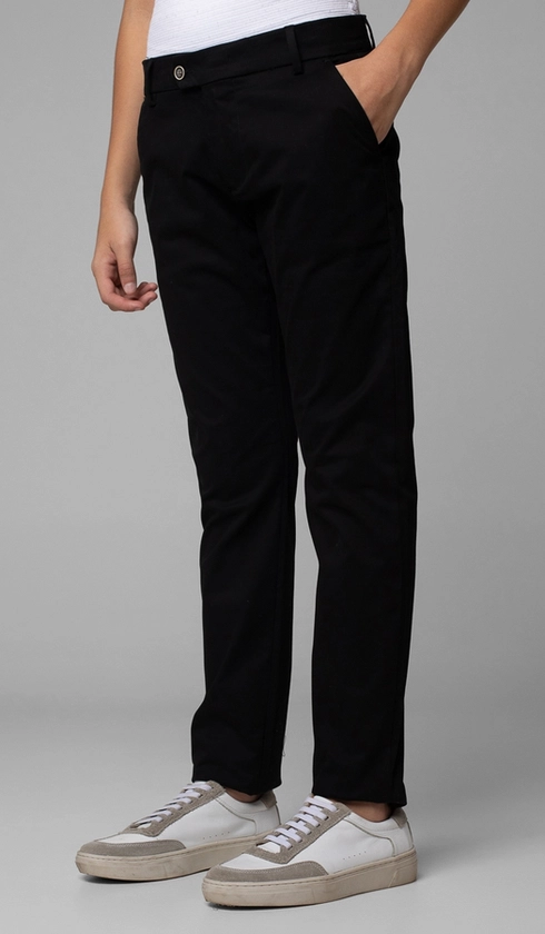 Calça Bolso Faca Sarja Acetinada