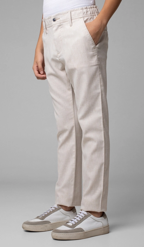 Calça Linho Misto Bolso Faca