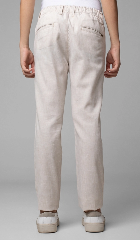 Calça Linho Misto Bolso Faca