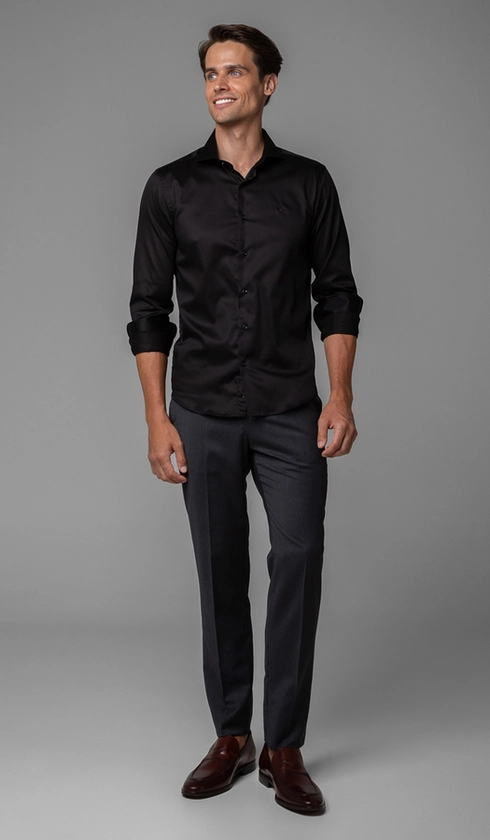 Camisa Manga Longa Slim Stretch