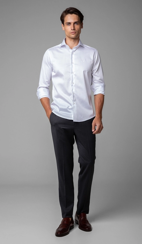 Camisa Manga Longa Slim Stretch