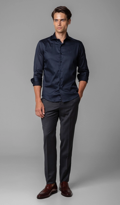 Camisa Manga Longa Slim Stretch