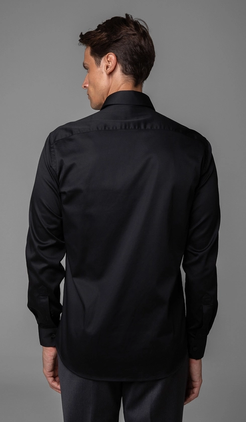 Camisa Manga Longa Slim Cetim