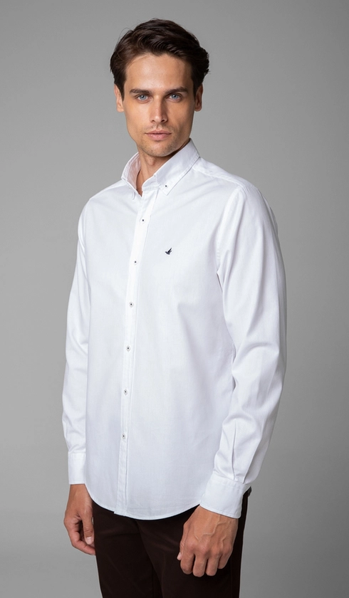 Camisa Manga Longa Oxford Button Down
