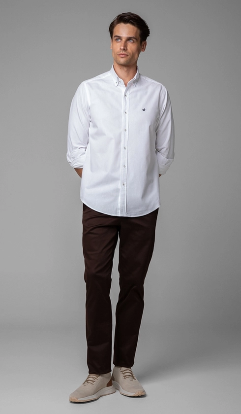 Camisa Manga Longa Oxford Button Down