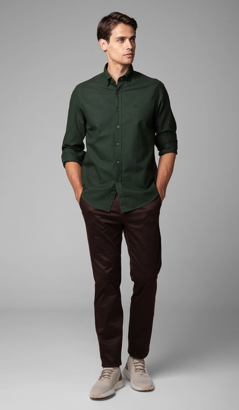 Camisa Manga Longa Oxford Button Down