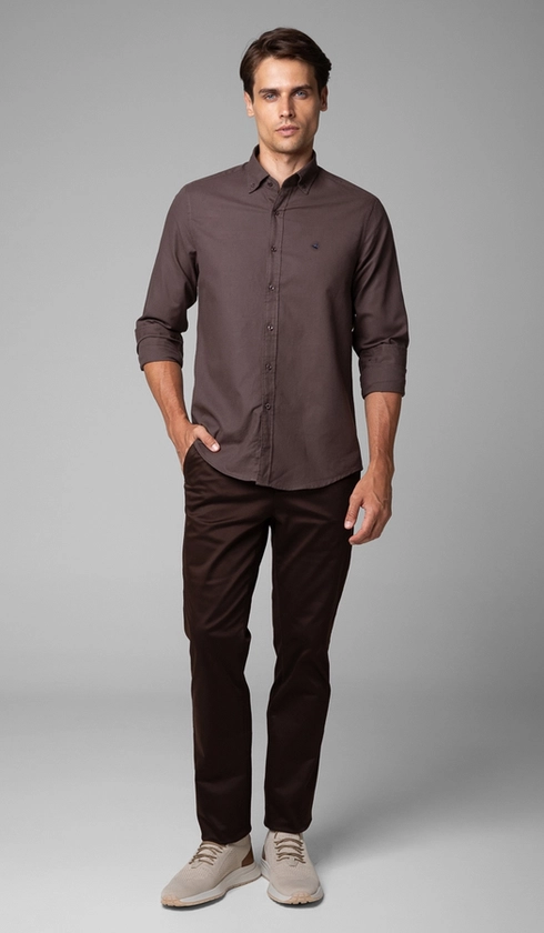 Camisa Manga Longa Oxford Button Down