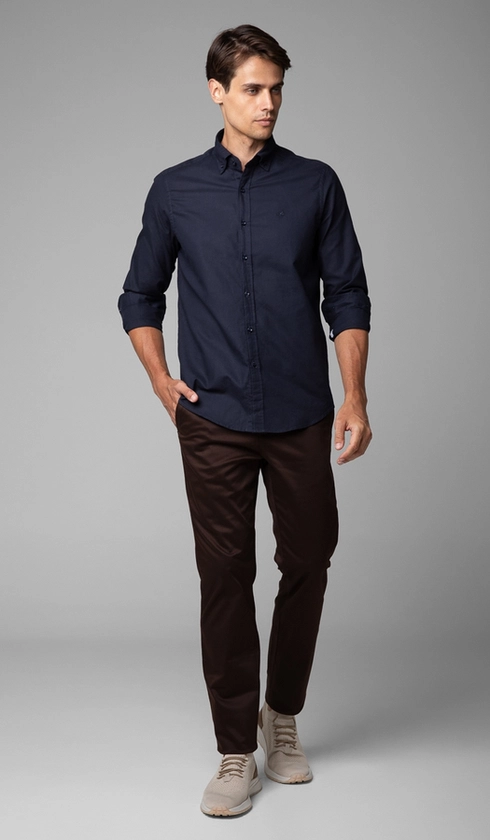Camisa Manga Longa Oxford Button Down