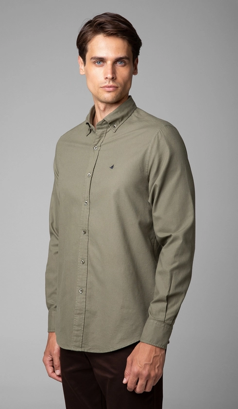 Camisa Manga Longa Oxford Button Down