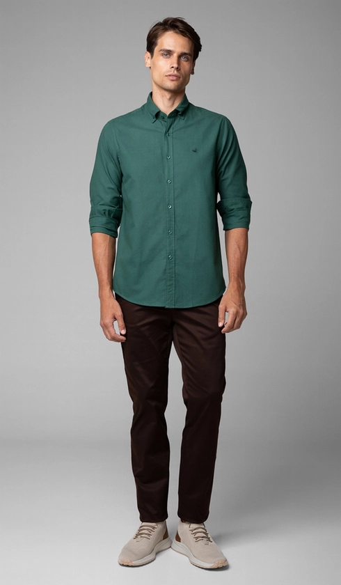 Camisa Manga Longa Oxford Button Down