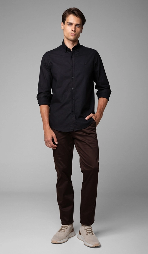 Camisa Manga Longa Oxford Button Down