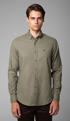 Camisa Manga Longa Oxford Button Down