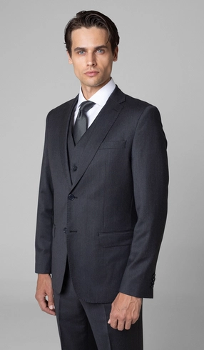 Terno Super 120 Liso com Colete Cerimônia