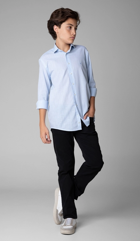 Camisa Manga Longa Algodão Flamê