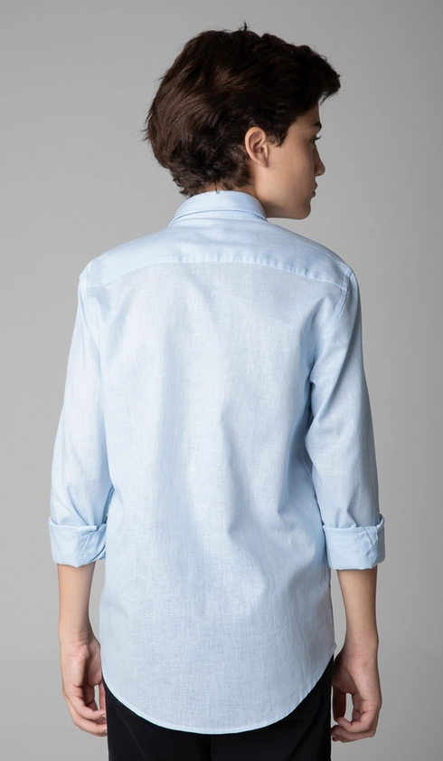 Camisa Manga Longa Algodão com Linho