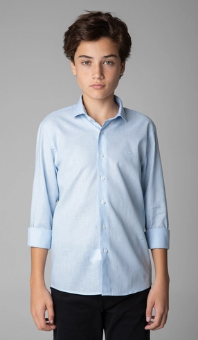 Camisa Manga Longa Algodão com Linho