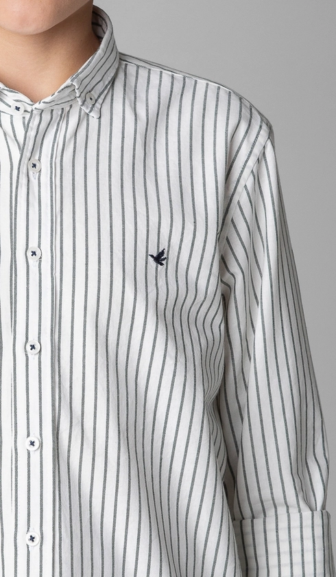 Camisa Manga Longa Oxford Bottom Down