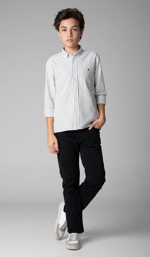Camisa Manga Longa Oxford Bottom Down
