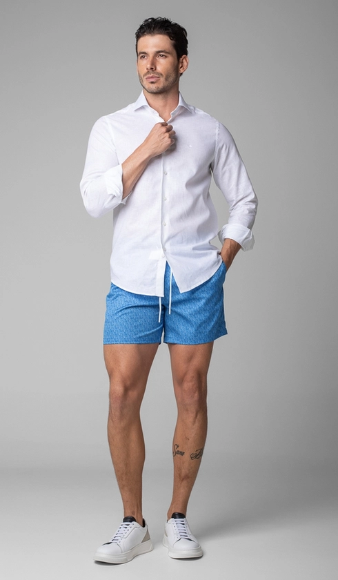 Shorts Curto Falso Liso Beach