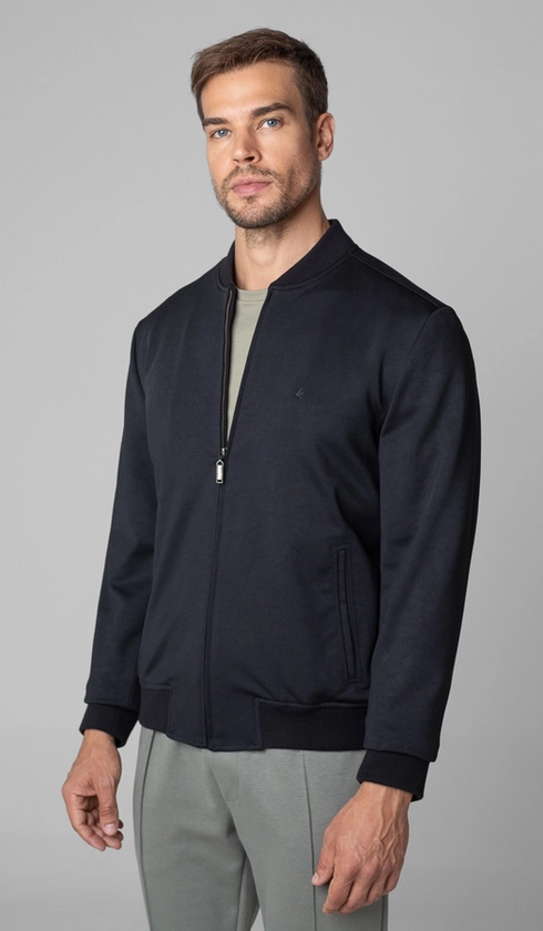 Jaqueta Bomber Malha Lisa