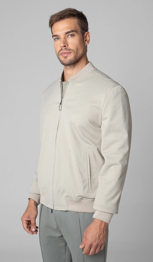 Jaqueta Bomber Malha Lisa