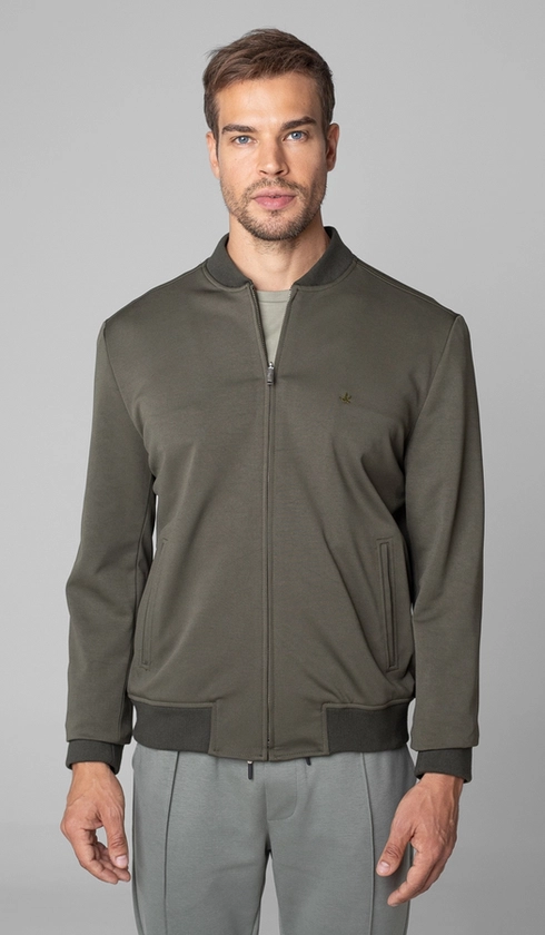 Jaqueta Bomber Malha Lisa