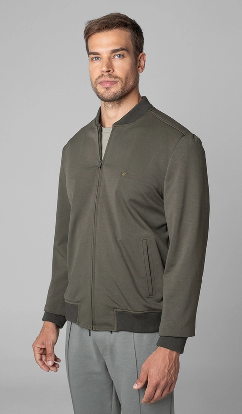 Jaqueta Bomber Malha Lisa