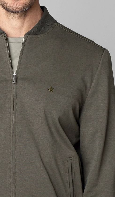 Jaqueta Bomber Malha Lisa