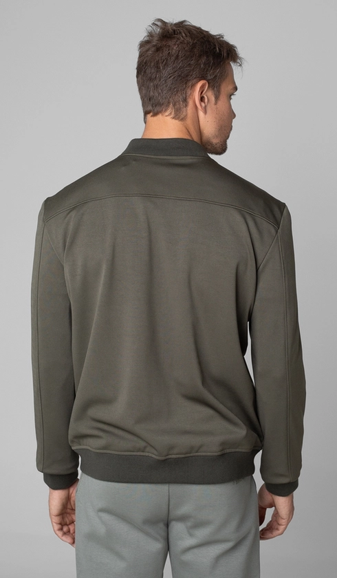 Jaqueta Bomber Malha Lisa