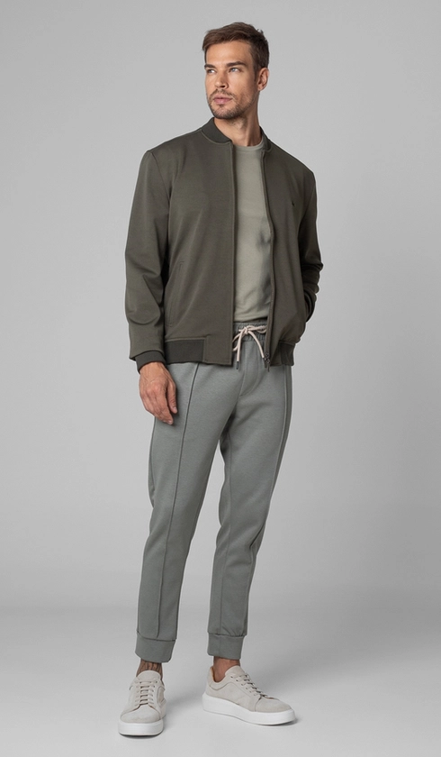 Jaqueta Bomber Malha Lisa