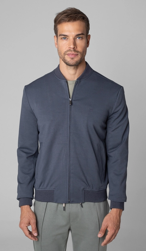 Jaqueta Bomber Malha Lisa