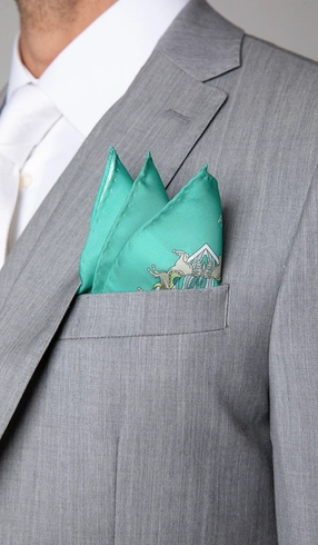 Lenço Seda Estampado