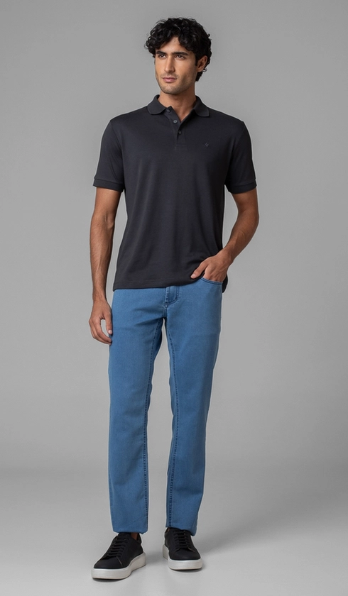 Calça Jeans 5 Bolsos Slim