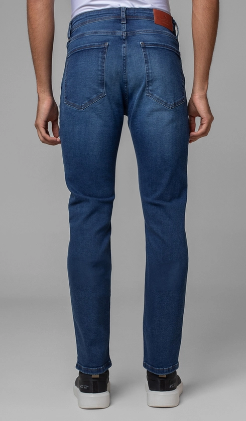 Calça Jeans 5 Bolsos Slim
