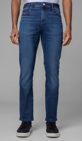 Calça Jeans 5 Bolsos Slim