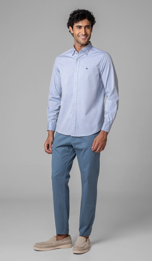Camisa Manga Longa Oxford Button Down