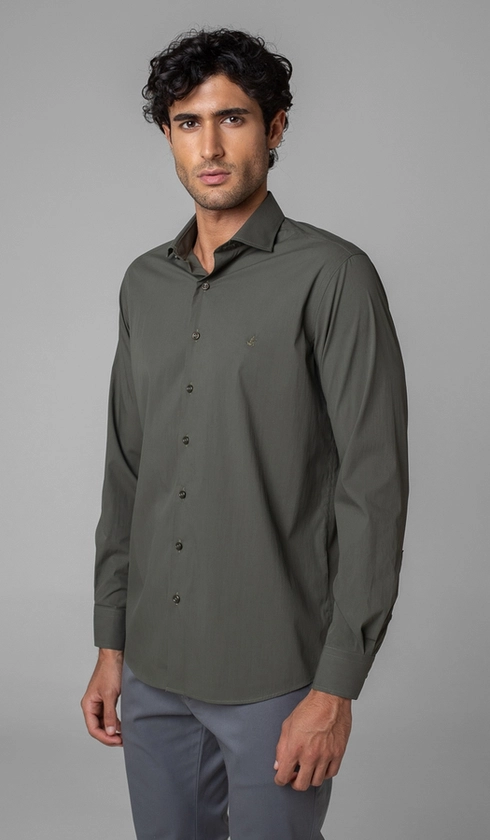 Camisa Manga Longa Slim Lisa Blue