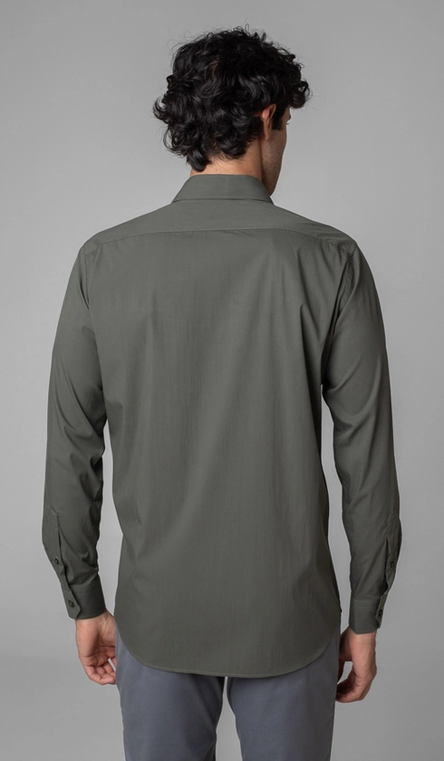 Camisa Manga Longa Slim Lisa Blue