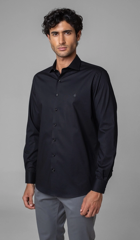Camisa Manga Longa Slim Lisa Blue