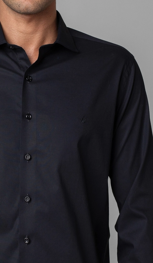 Camisa Manga Longa Slim Lisa Blue