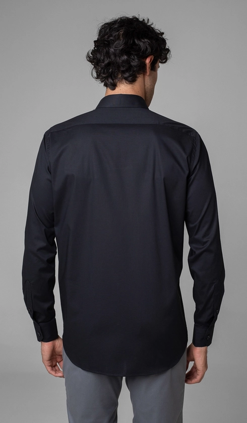 Camisa Manga Longa Slim Lisa Blue