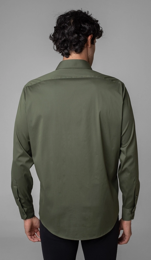 Camisa Manga Longa Lisa Slim