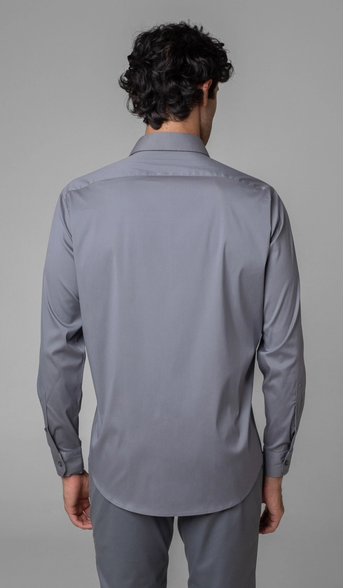 Camisa Manga Longa Lisa Slim