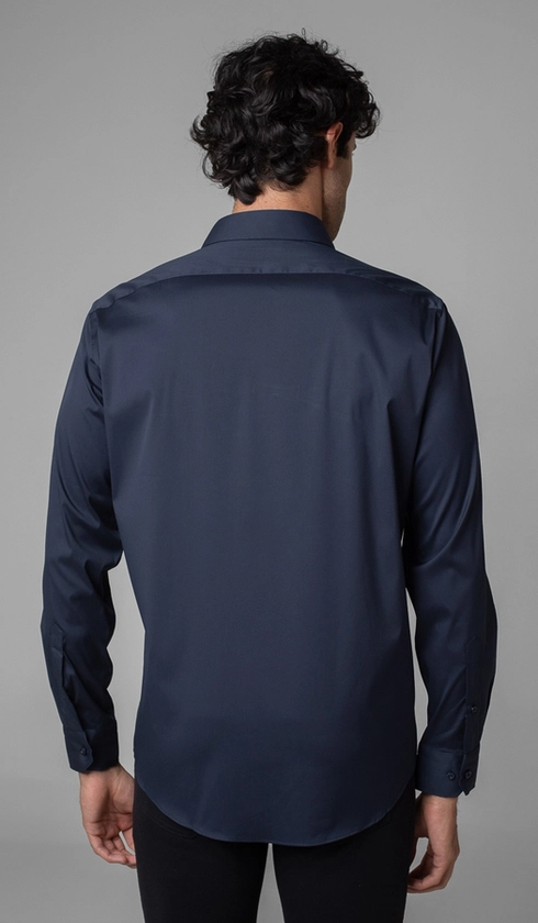 Camisa Manga Longa Lisa Slim