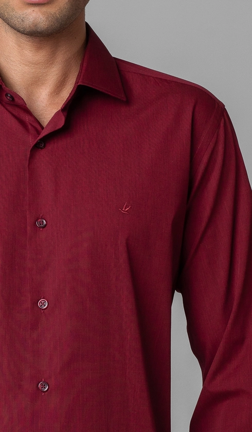 Camisa Manga Longa Fio a Fio Slim