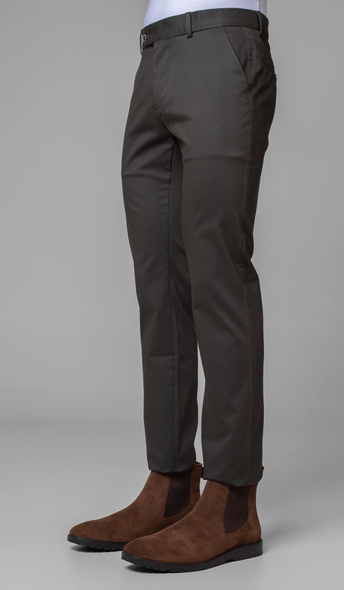 Calça Sarja Bolso Faca com Stretch