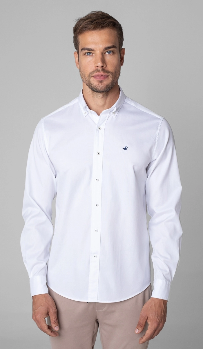 Camisa Manga Longa New Oxford — Brooksfield